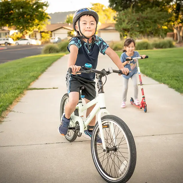 Max on bicycle